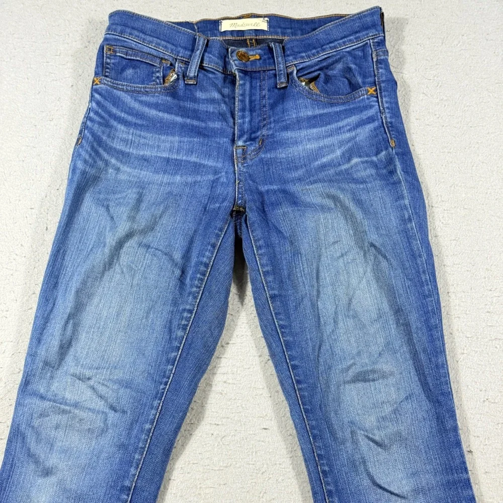 Madewell Roadtripper Skinny Jeans Womens 25 Medium Wash Stretch Denim Blue Pants